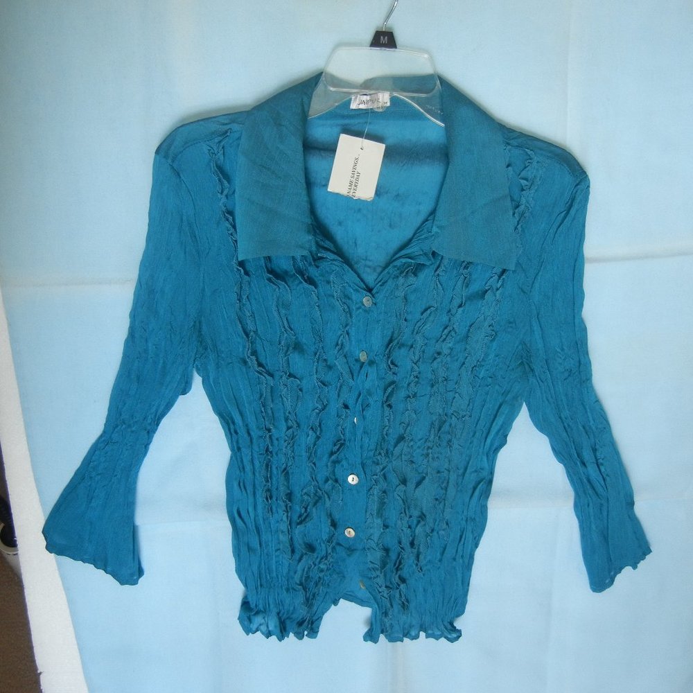 Y2K NEW Vintage 90s Silky Medium Whimsigoth Flare Sleeve Fairy Grunge Babydoll